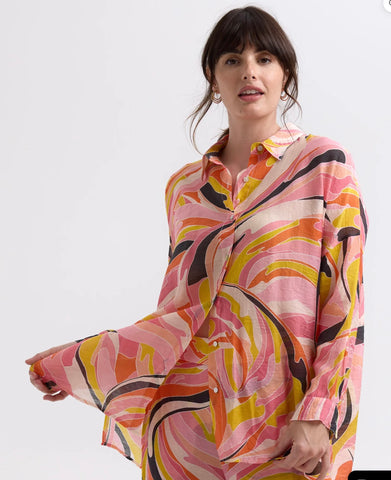 ZP7745 Colour Waves shirt