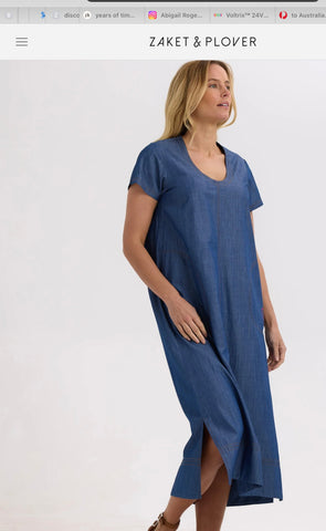 ZP7747 Vintage Denim Dress