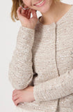 Caramel Cardigan with Sequins